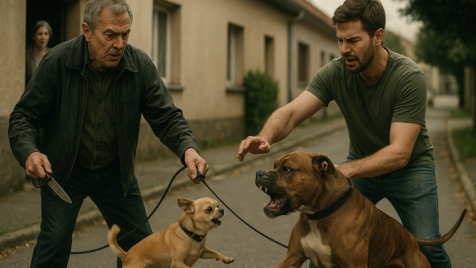 pitbull aggredisce cane